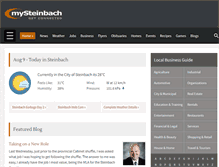 Tablet Screenshot of mysteinbach.ca